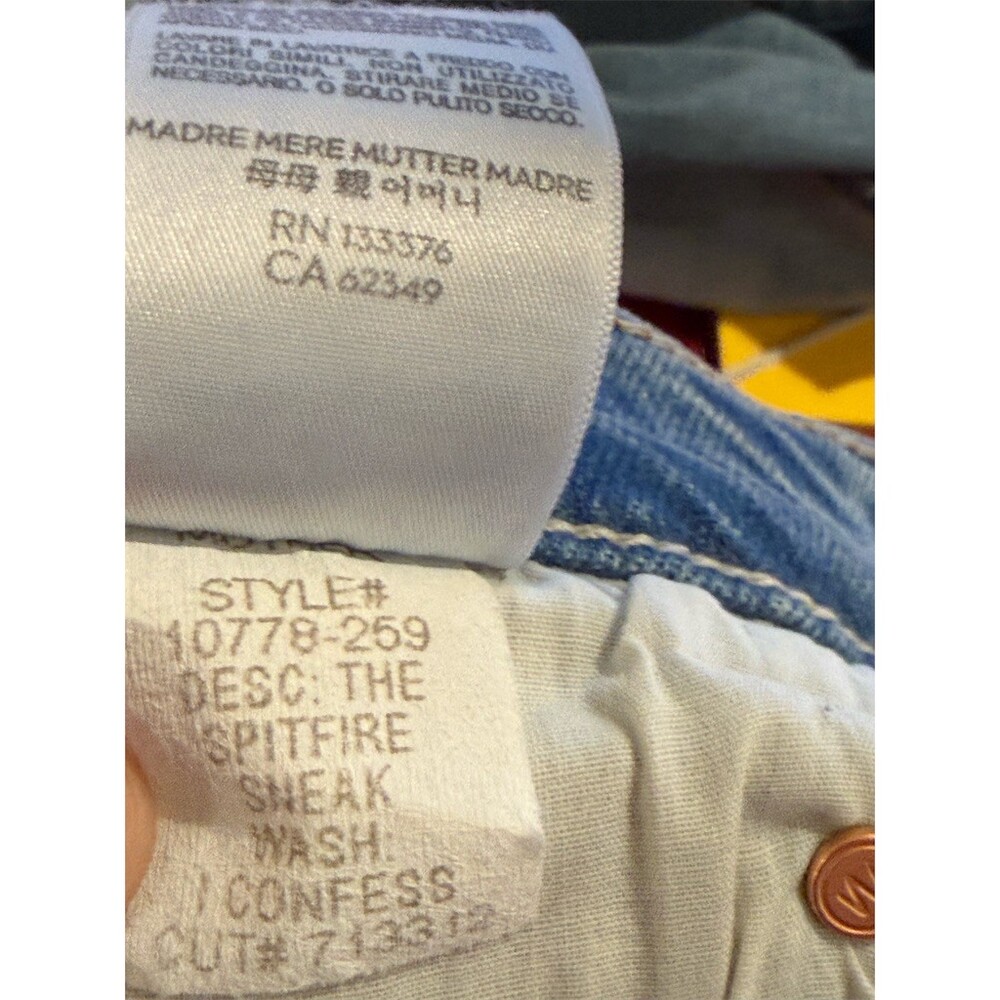 MOTHER Superior The Ditcher Jean Womens Size 31 Light Wash Blue Straight - Picture 13 of 15